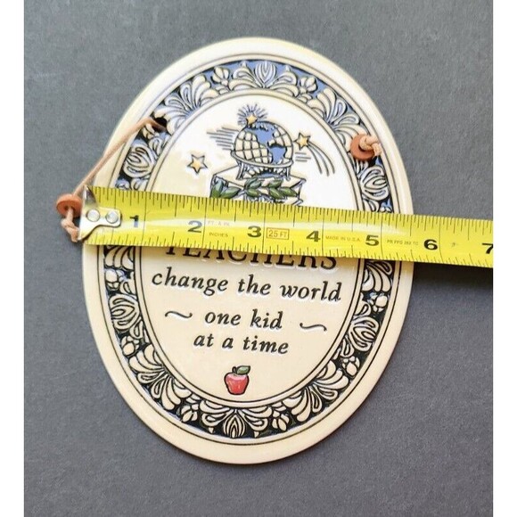 Teacher’s Plaque By Trinity Pottery Of Wisconsin - Picture 9 of 12